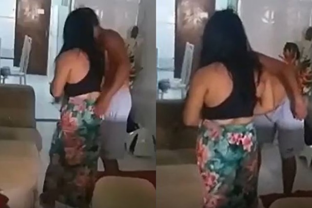 Morena charmosa vai dá o ‘olho do vulcão’, mas ele entra em erupção e ela sai toda cagada; veja o video