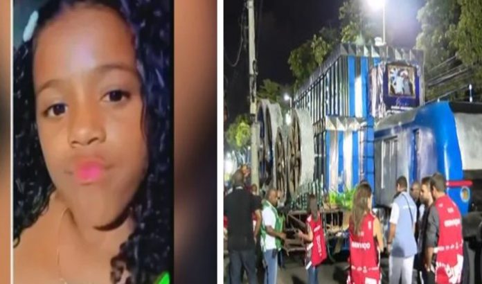 Menina de 11 anos tem perna amputada após acidente no Carnaval do Rio