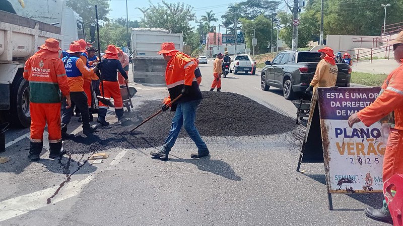 Prefeitura de Manaus moderniza a avenida Rodrigo Otávio e reforça mobilidade na zona Sul