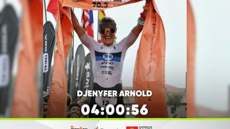 Catarinense Djenyfer Arnold celebra tríplice coroa no calendário do Ironman Brasil 2025 e projeta participação na etapa mundial da Espanha