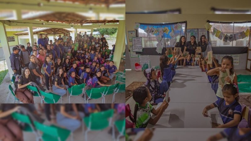 Curso do Cesp/UEA realiza prática de campo em escolas do Polo Rio Tracajá