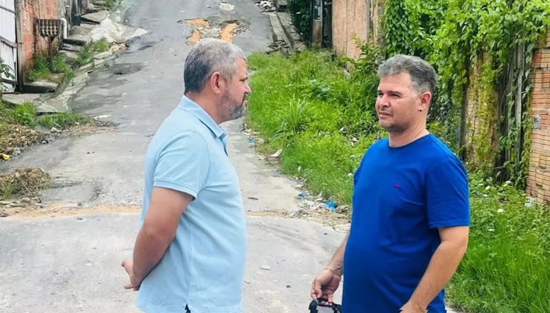 Elan Alencar solicita melhorias de infraestrutura para o bairro Nova Vitória