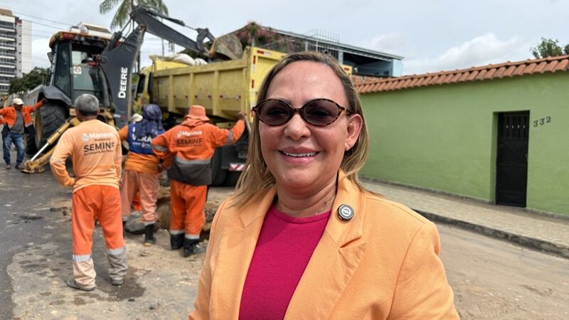 Prefeitura de Manaus recupera 250 metros de drenagem profunda no bairro Flores para reforçar sistema de escoamento e prevenir alagamentos