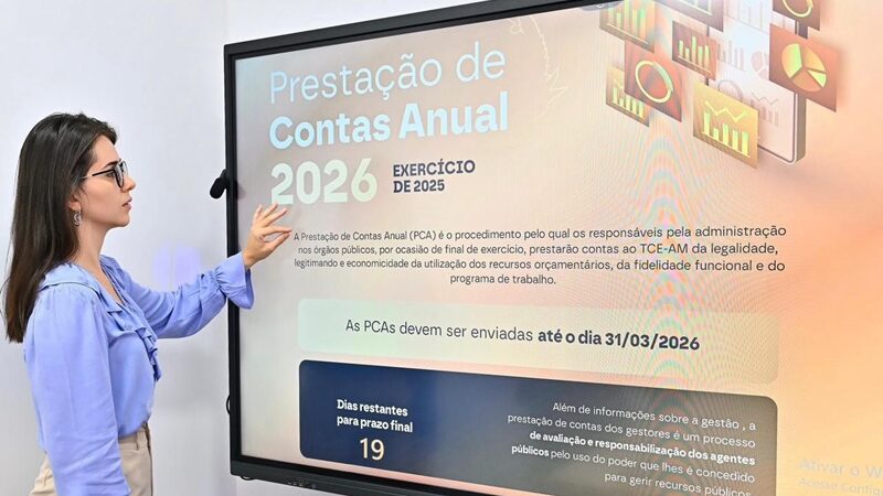 Faltando menos de 20 dias para o fim do prazo, 363 prestações de contas ainda não foram enviadas ao TCE-AM