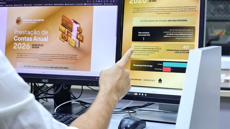 TCE-AM reforça alerta: 17 órgãos ainda não iniciaram envio das PCAs a um dia do fim prazo
