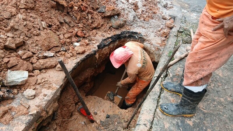 Prefeitura de Manaus leva melhorias estruturantes e reforça drenagem em ruas do Vila da Prata