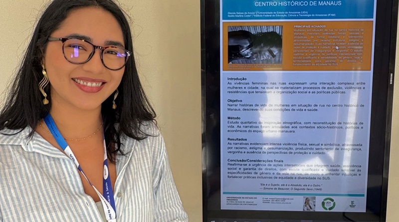 Estudante da UEA apresenta pesquisa científica no 2º Congresso da Abefaco