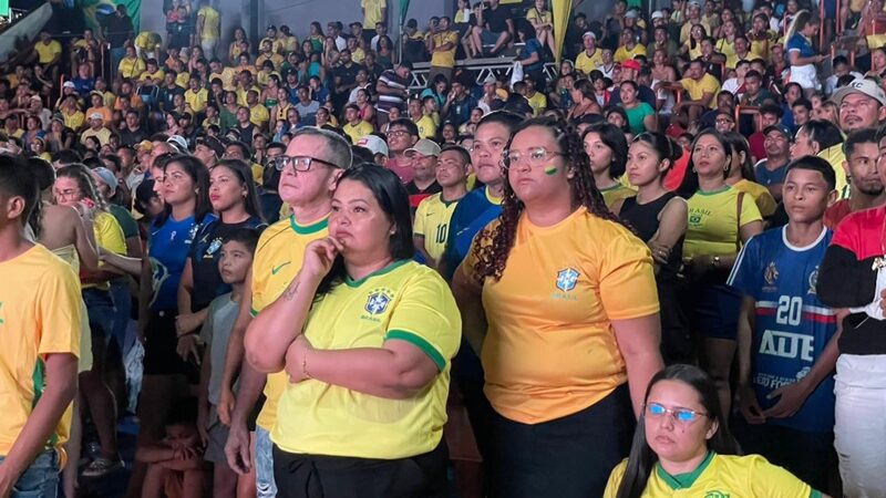 Coari na Copa transforma Praça do Pôr do Sol em cenário de festa e torcida pela Seleção Brasileira